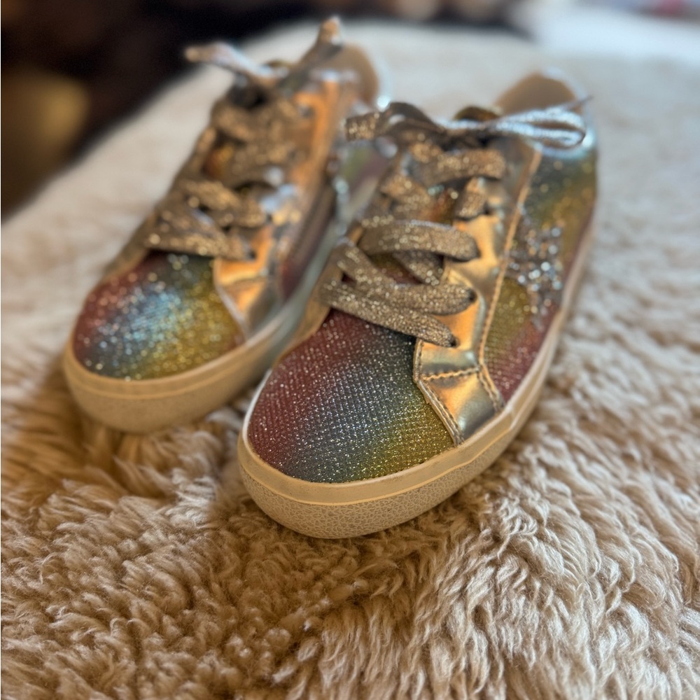 Vintage Havana Rhinestone Rainbow Kids Sneakers